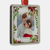 Botanisches Foto und Name Ornament (Rechts)