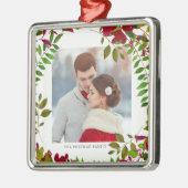 Botanisches Foto und Name Ornament (Links)