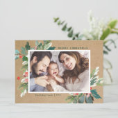 Botanisches Foto von Kraft-Wasserfarben (Stehend Vorderseite)