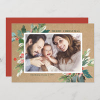 Botanisches Foto von Kraft-Wasserfarben