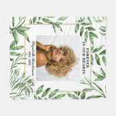 Botanisches Foto Wasserfarben Fleecedecke (Vorderseite (Horizontal))