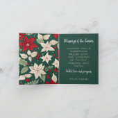 Botanisches Foto Weihnachten Karte (Innenseite)