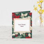 Botanisches Foto Weihnachten Karte (Gelbe Blume)