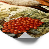 Botanisches Fox Woodland Art Poster (Ecke)