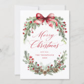 Botanisches Frohe Weihnachten Winter (Vorderseite)