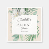 Botanisches FrühlingsBrautparty Serviette (Vorderseite)