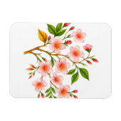 Botanisches Frühlingsdesign Magnet (Horizontal)