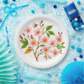 Botanisches Frühlingsdesign Pappteller (Party)