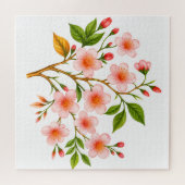 Botanisches Frühlingsdesign Puzzle (Horizontal)
