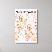 Botanisches Gartenleben Leinwanddruck (Vorderseite)