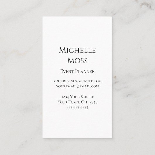 Botanisches Gelb-Gelbes Event-Planer für moderne D Visitenkarte (Rückseite)