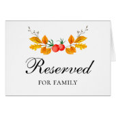 Botanisches gelbes Herbstschild Hochzeit im Herbst (Vorderseite (Horizontal))