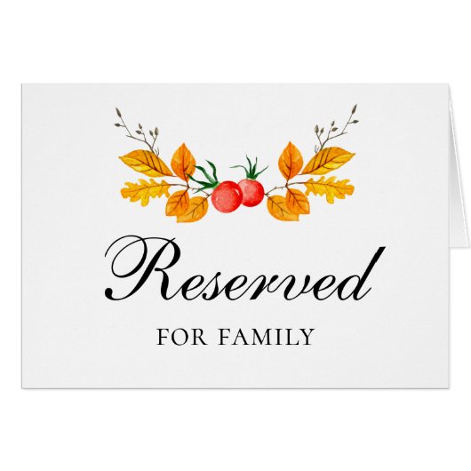 Botanisches gelbes Herbstschild Hochzeit im Herbst (Vorderseite (Horizontal))