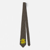 Botanisches gelbes Wildblume-Foto Krawatte (Vorderseite)