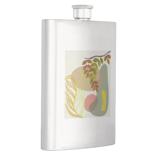 Botanisches Gelbgrün Flachmann (Rechts)