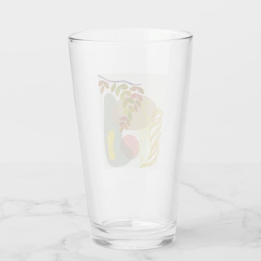 Botanisches Gelbgrün Glas (Rückseite)