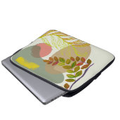 Botanisches Gelbgrün Laptopschutzhülle (Vorne Knopf)