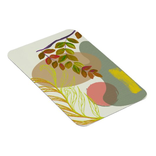 Botanisches Gelbgrün Magnet (Rechte Seite)