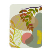 Botanisches Gelbgrün Magnet (Vertikal)