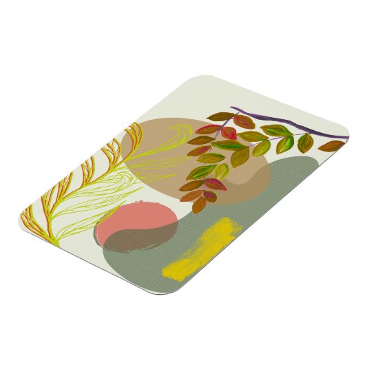 Botanisches Gelbgrün Magnet (Linke Seite)