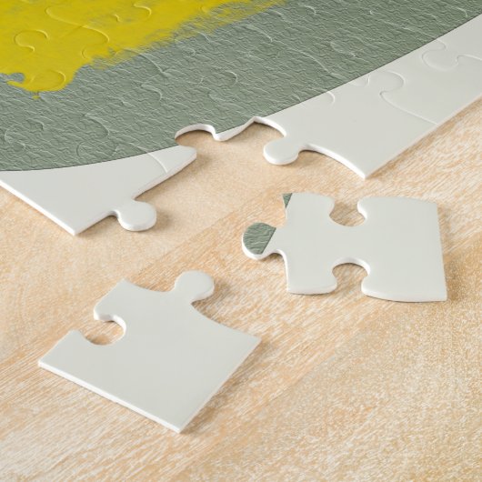 Botanisches Gelbgrün Puzzle (Seite)