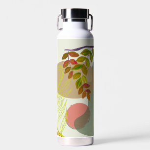 Botanisches Gelbgrün Trinkflasche