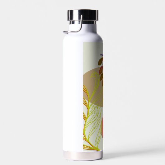 Botanisches Gelbgrün Trinkflasche (Rechts)