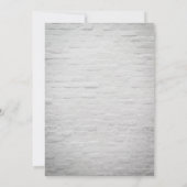 Botanisches generisches Party aus weißem Ziegelste Einladung (Rückseite)