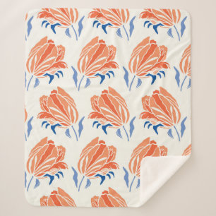 Botanisches geometrisches Barockmuster. Nahtlos F Sherpadecke