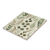 Botanisches gepresstes Blätter-Muster – Farn-Druck Fliese (Seite)