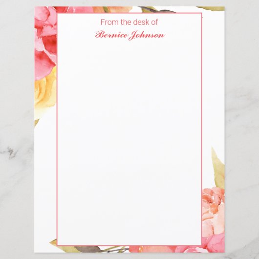 Botanisches Gerahmtes Blumengeschirr (Vorderseite)