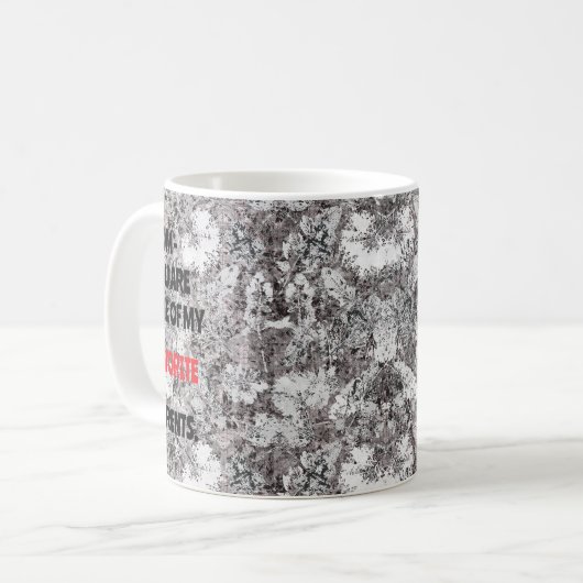 Botanisches Geschenk für Mama Kaffeetasse (Vorderseite Links)