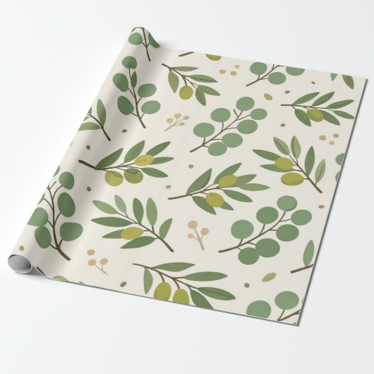Botanisches Geschenkpapier (Ungerollt)