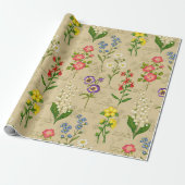 Botanisches Geschenkpapier (Ungerollt)