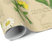 Botanisches Geschenkpapier (Rolleneckpunkt)