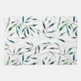 botanisches Geschirrtuch des Aquarells