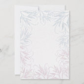 botanisches Geschlecht: Einladung zur Babydusche (Rückseite)