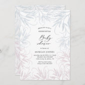 botanisches Geschlecht: Einladung zur Babydusche (Vorne/Hinten)