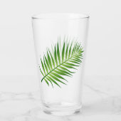 Botanisches Getränkeglas aus Fersenleder Glas (Rückseite)
