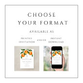 Botanisches Girl-Taufbecken Einladung