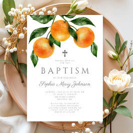 Botanisches Girl-Taufbecken Einladung