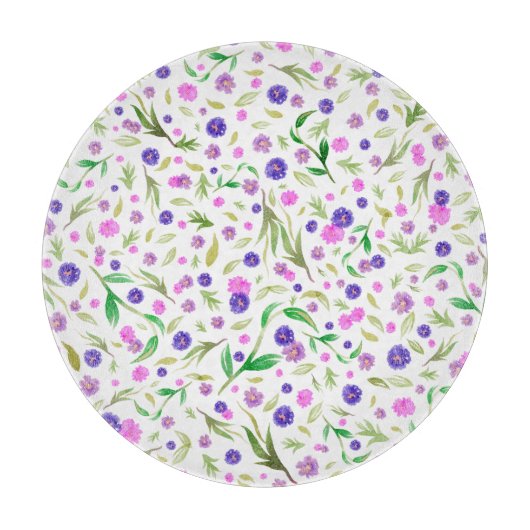 Botanisches Glas - Geschenk für Naturliebhaber Schneidebrett (Vorderseite)