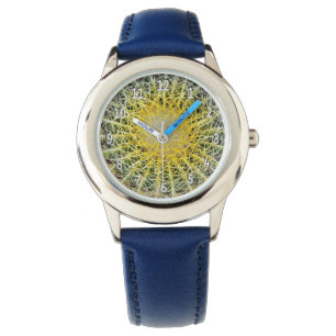 Botanisches Globe Cactus Pflanze Foto Armbanduhr