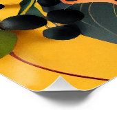 Botanisches Glossy Poster (Ecke)