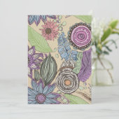 Botanisches Glück Dankeskarte (Stehend Vorderseite)