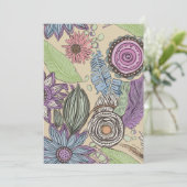 Botanisches Glück Dankeskarte (Stehend Vorderseite)