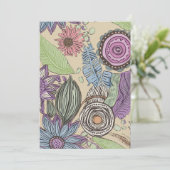 Botanisches Glück Einladung (Stehend Vorderseite)