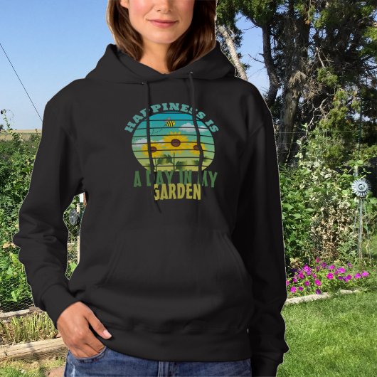 Botanisches Glück ist Pflanze im Garten Hoodie