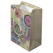 Botanisches Glück Mittlere Geschenktüte (Rückseite Schrägansicht)