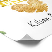 Botanisches Going Away Friendship Distance Foto Poster (Ecke)